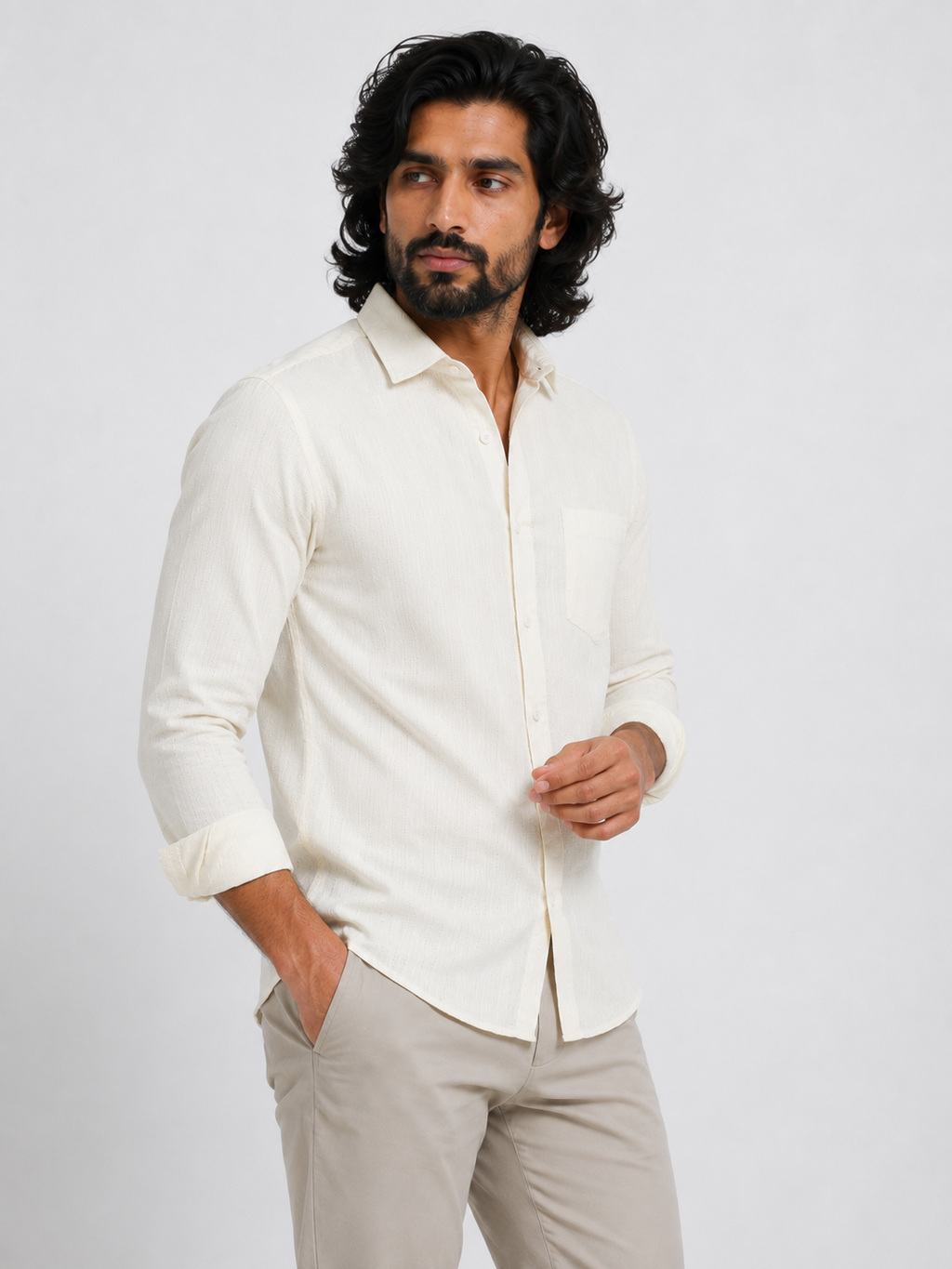 Ivory Dobby Shirt
