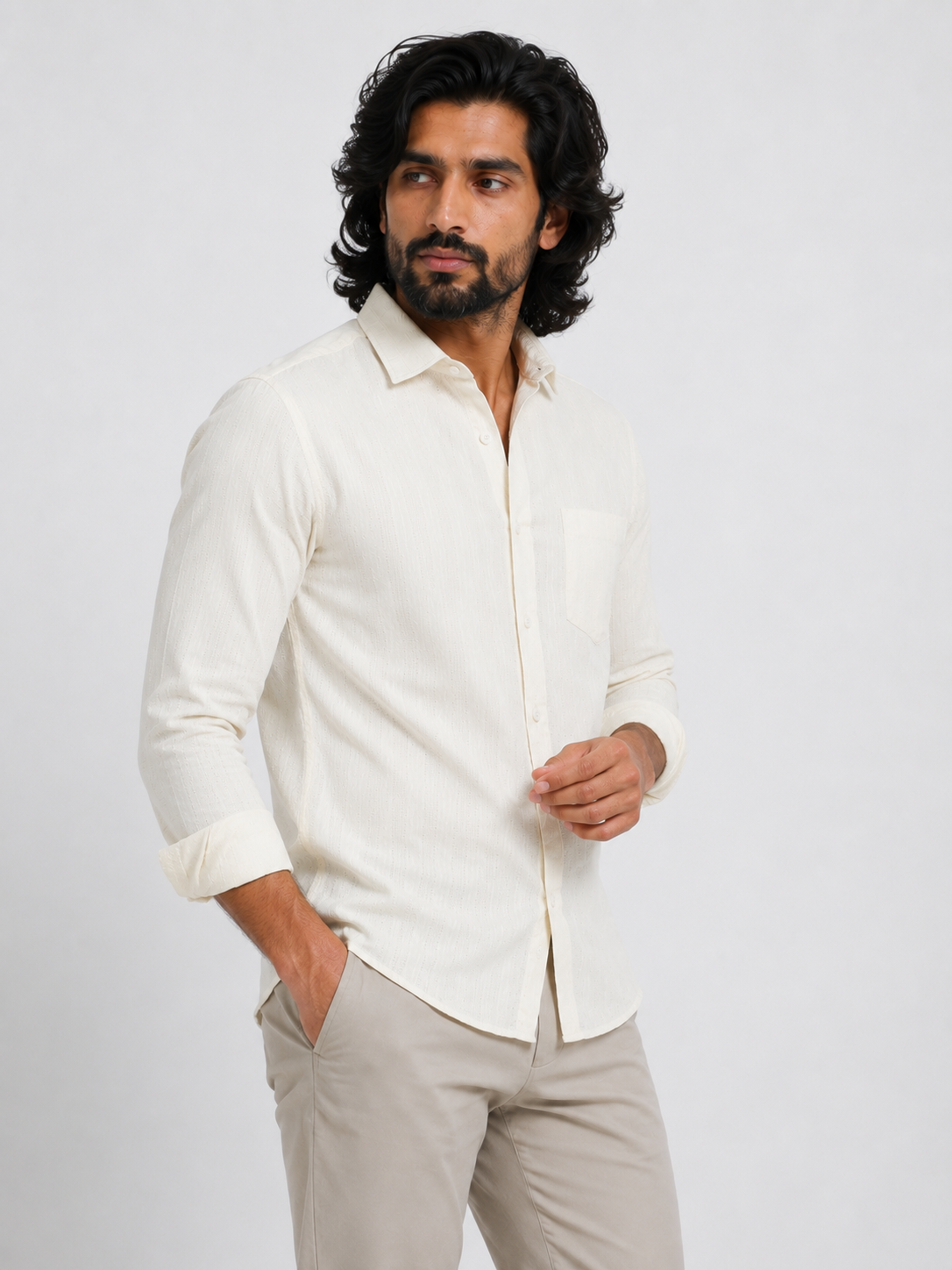 Ivory Dobby Shirt