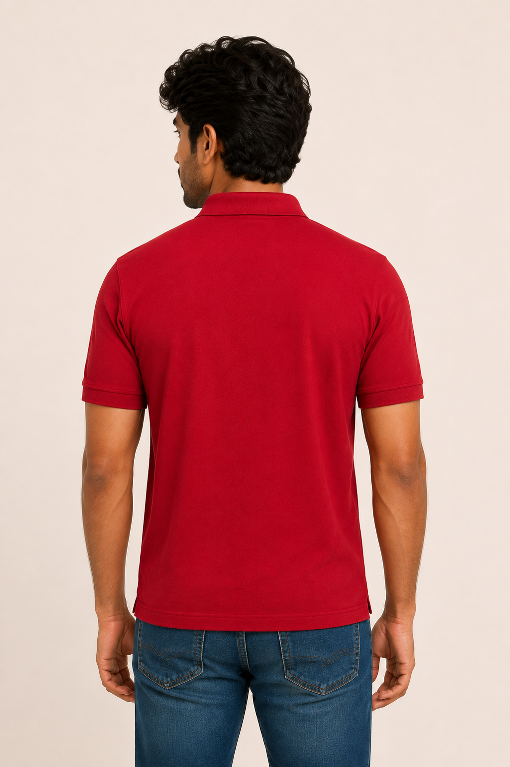 Premium Crimson Red Piqué Polo T-Shirt