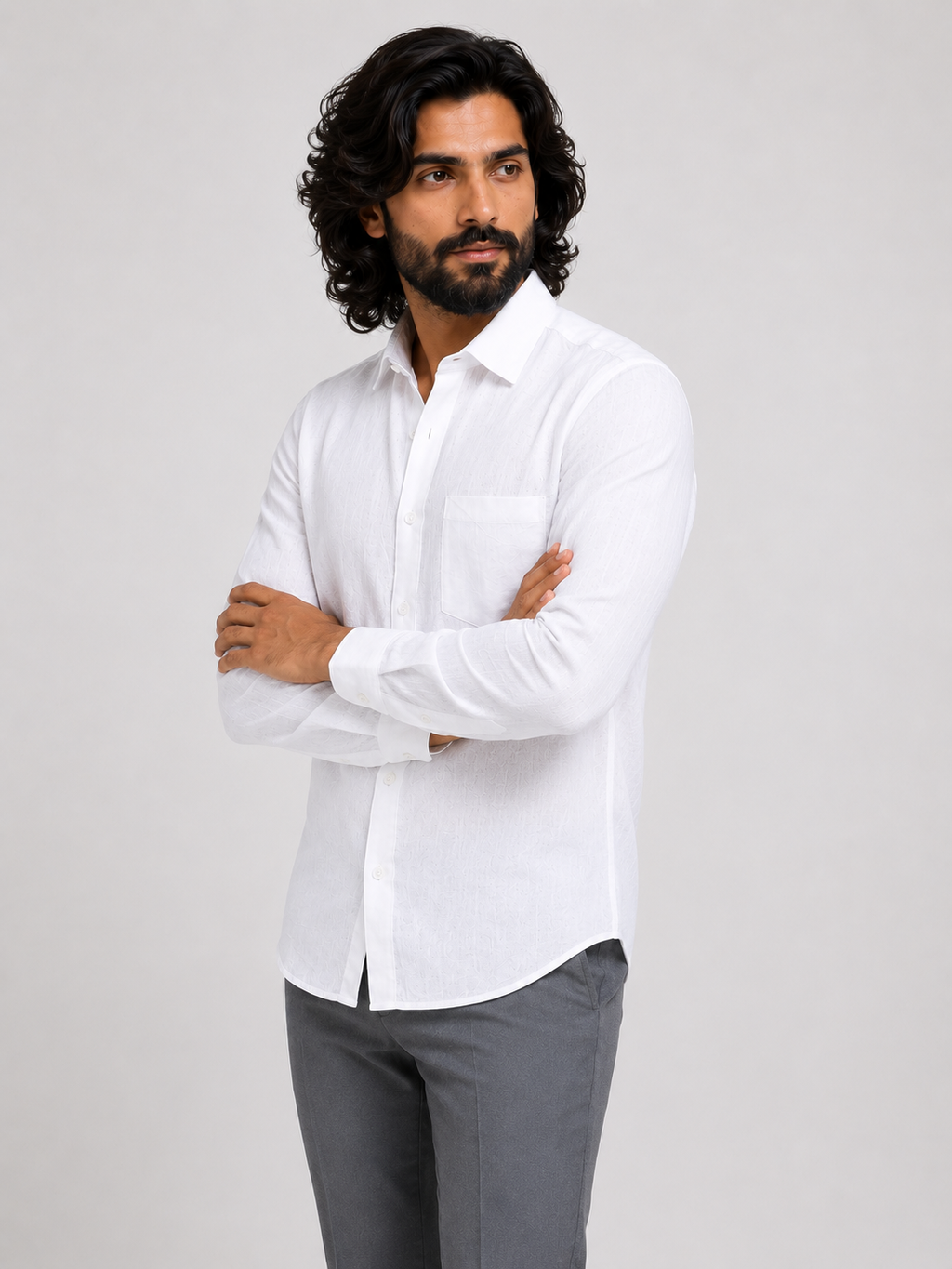 Arctic Breeze Linen Shirt
