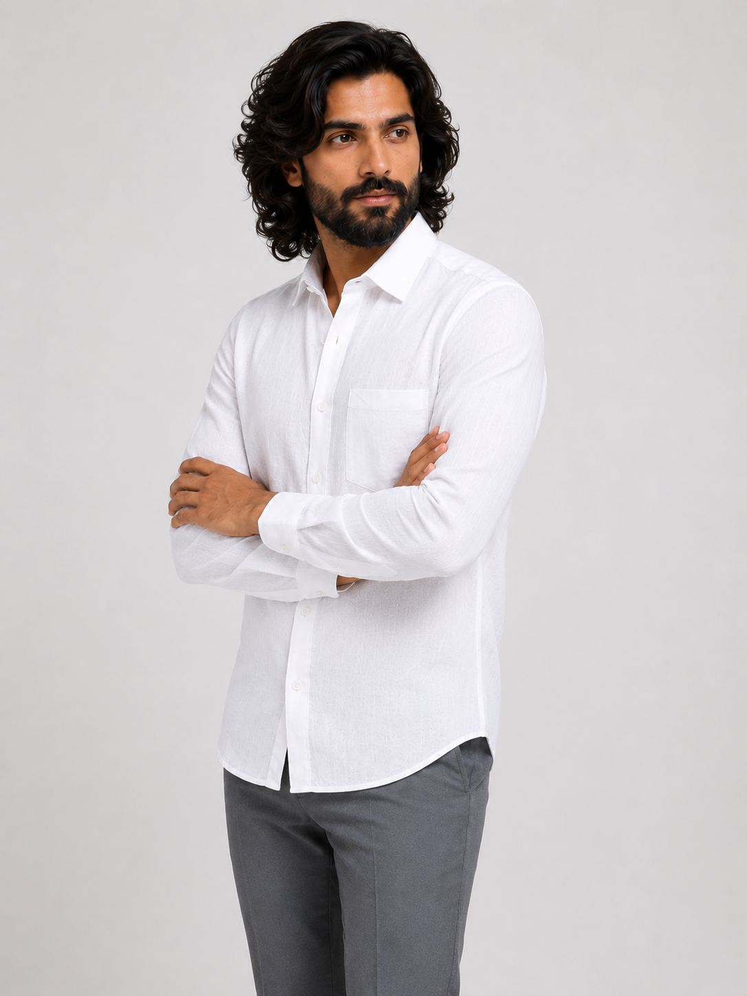 Arctic Breeze Linen Shirt