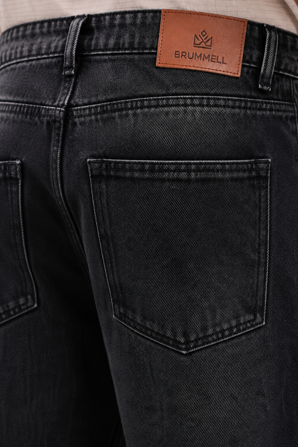 Carbon Black Baggie Fit Denim