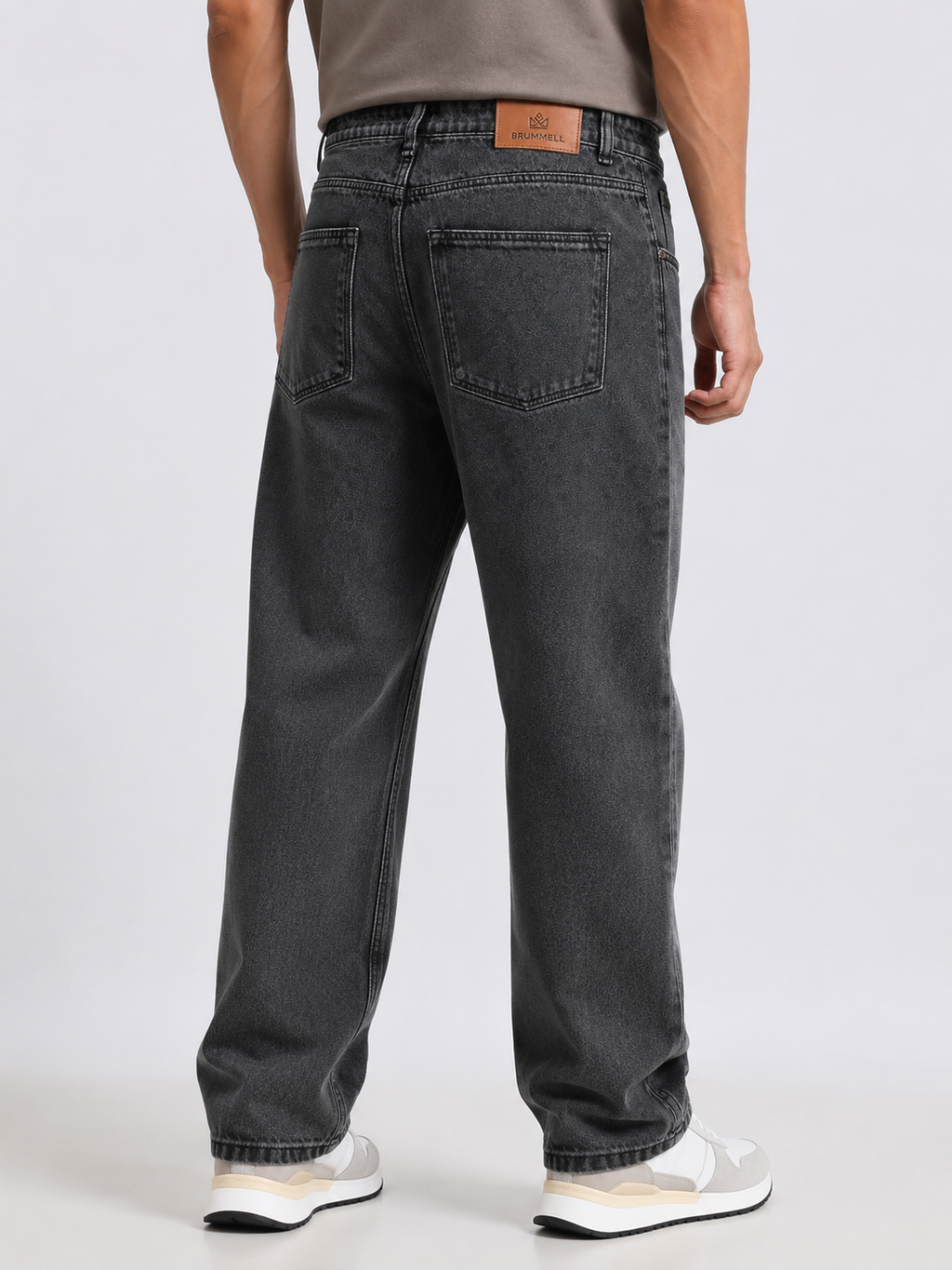 Grey Baggie Fit Denim
