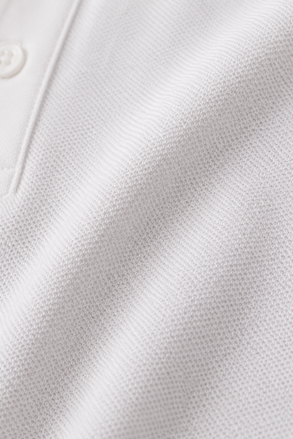 Premium White Piqué Polo T-Shirt