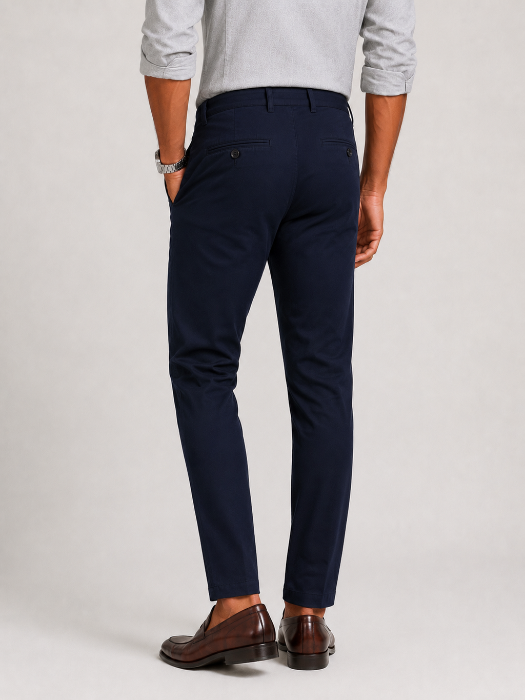 Dark Navy Gap Twill Trouser