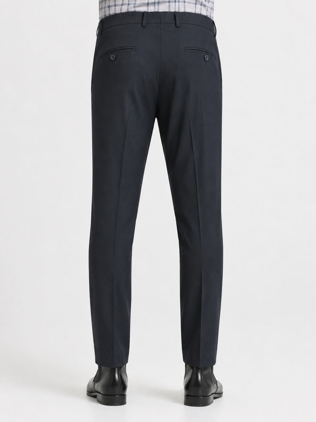 Dark Blue 4-Way Stretch Formal Trouser