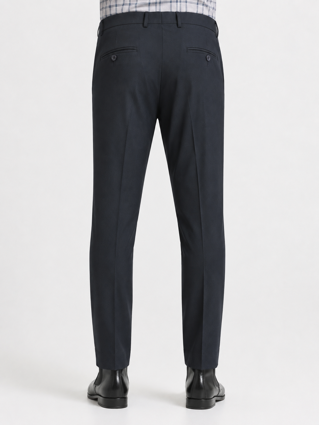Dark Blue 4-Way Stretch Formal Trouser