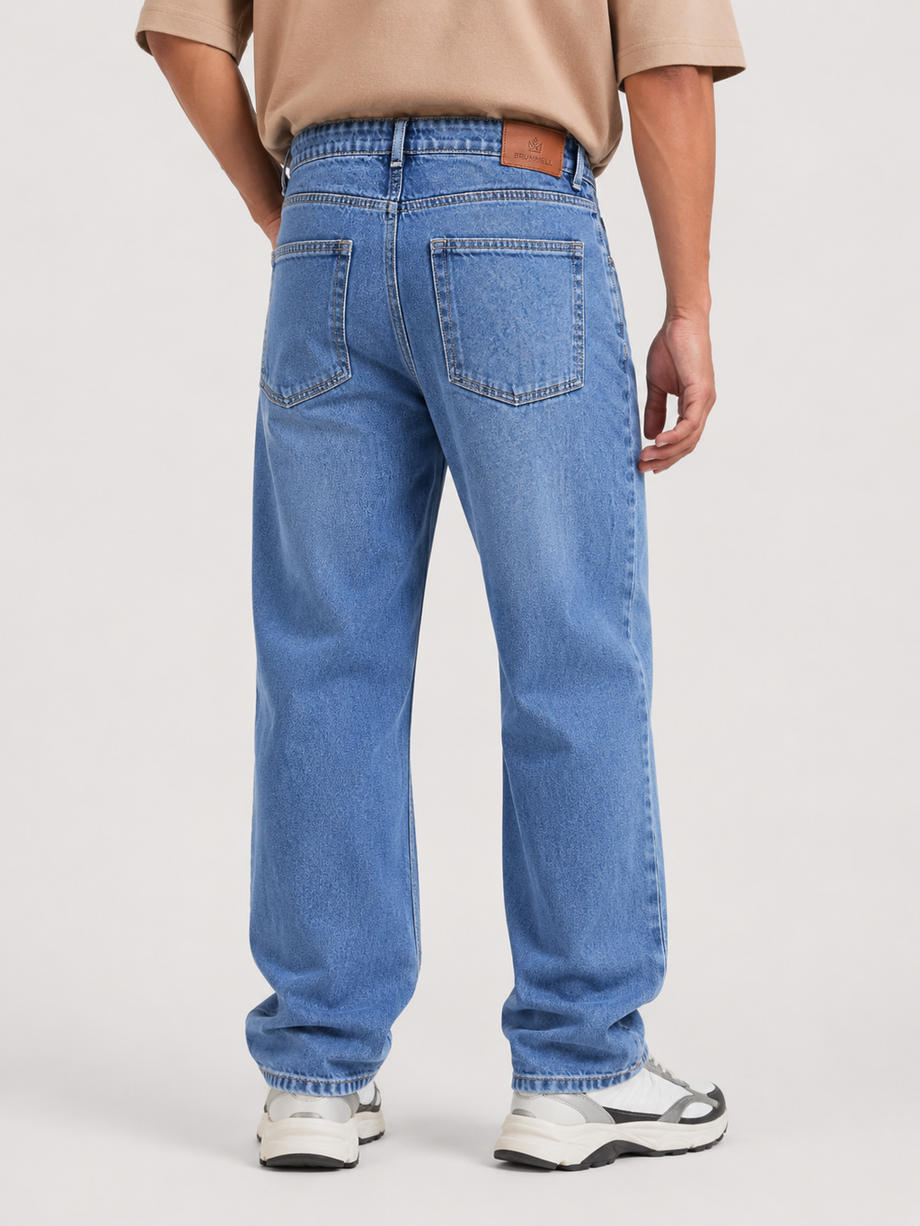 Stone Blue Baggie Fit Denim