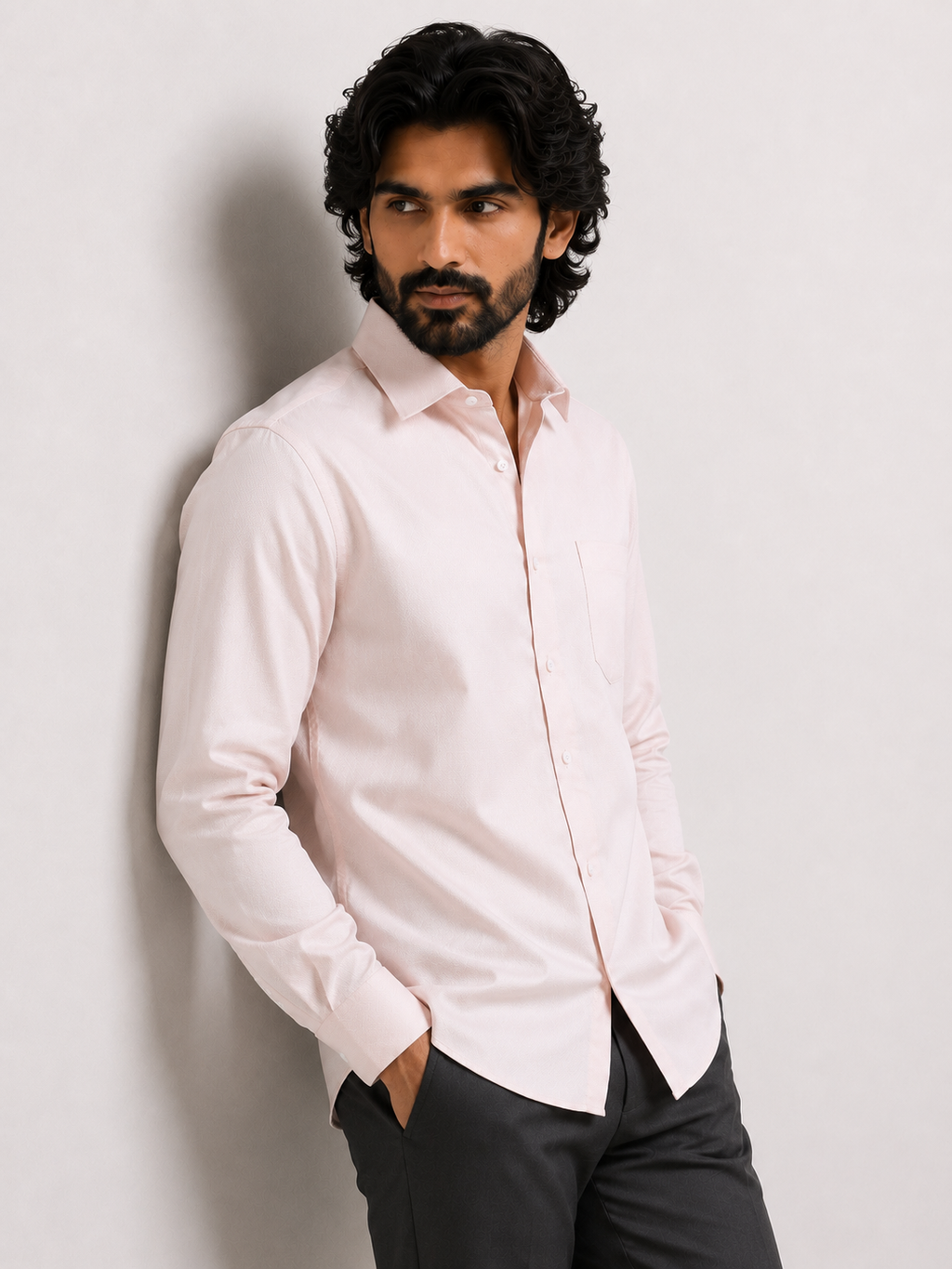 Rose Quartz Jacquard Shirt