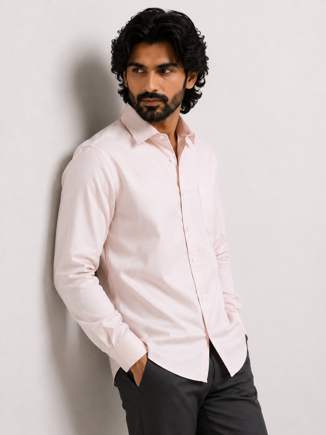 Rose Quartz Jacquard Shirt