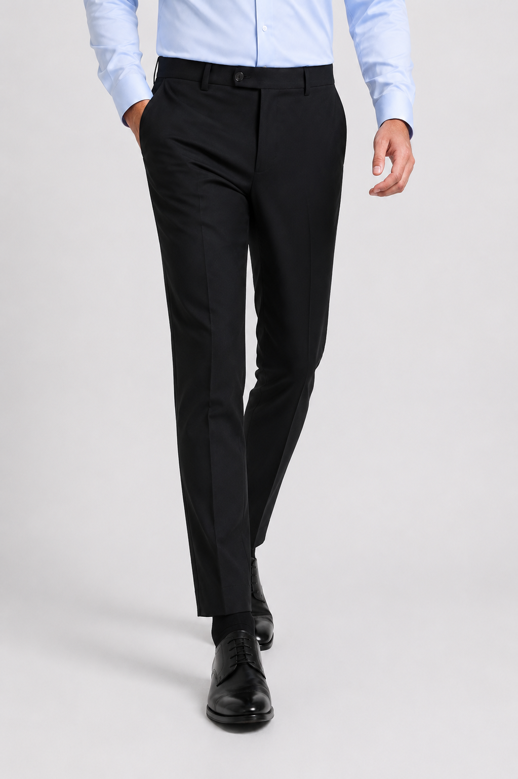 Carbon Black 4-Way Stretch Formal Trouser