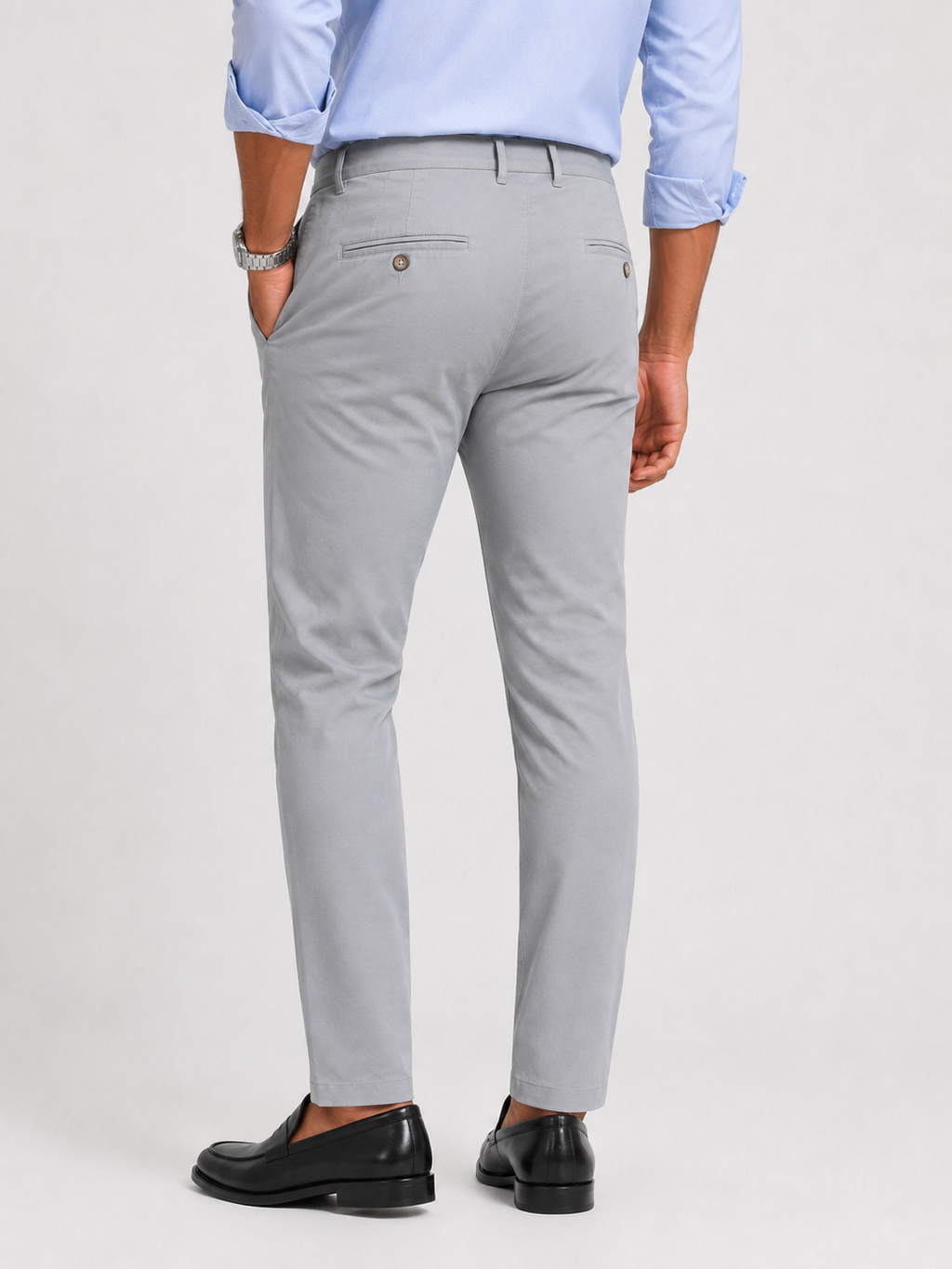 Grey Gap Twill Trouser