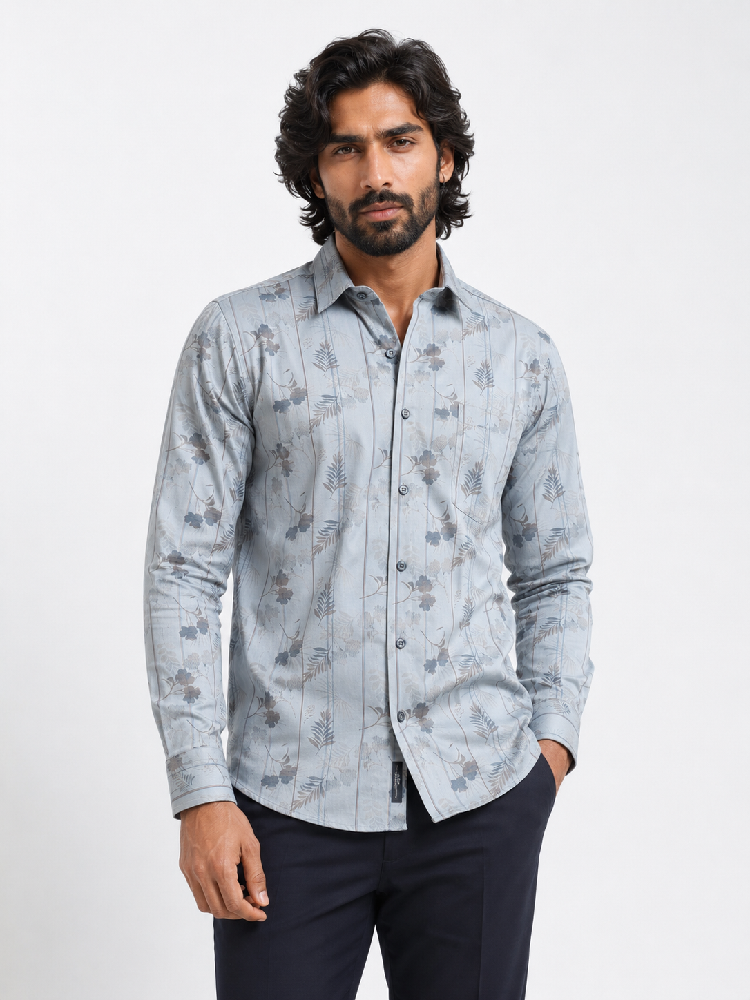 Tectonic Flora Artisan Pinstripe Shirt