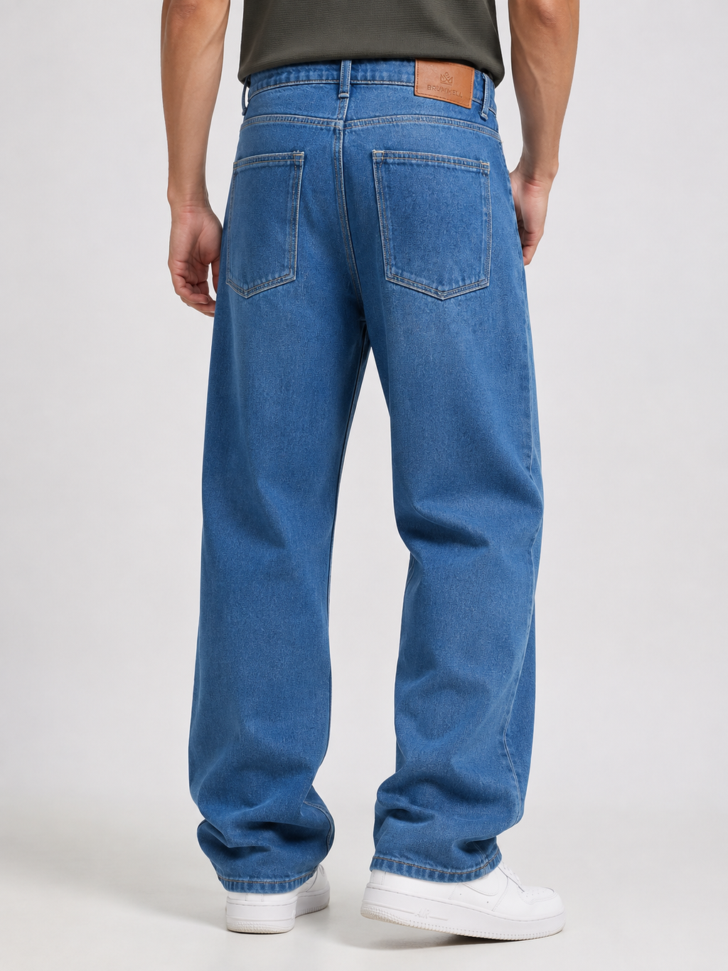 Medium Blue Baggie Fit Denim