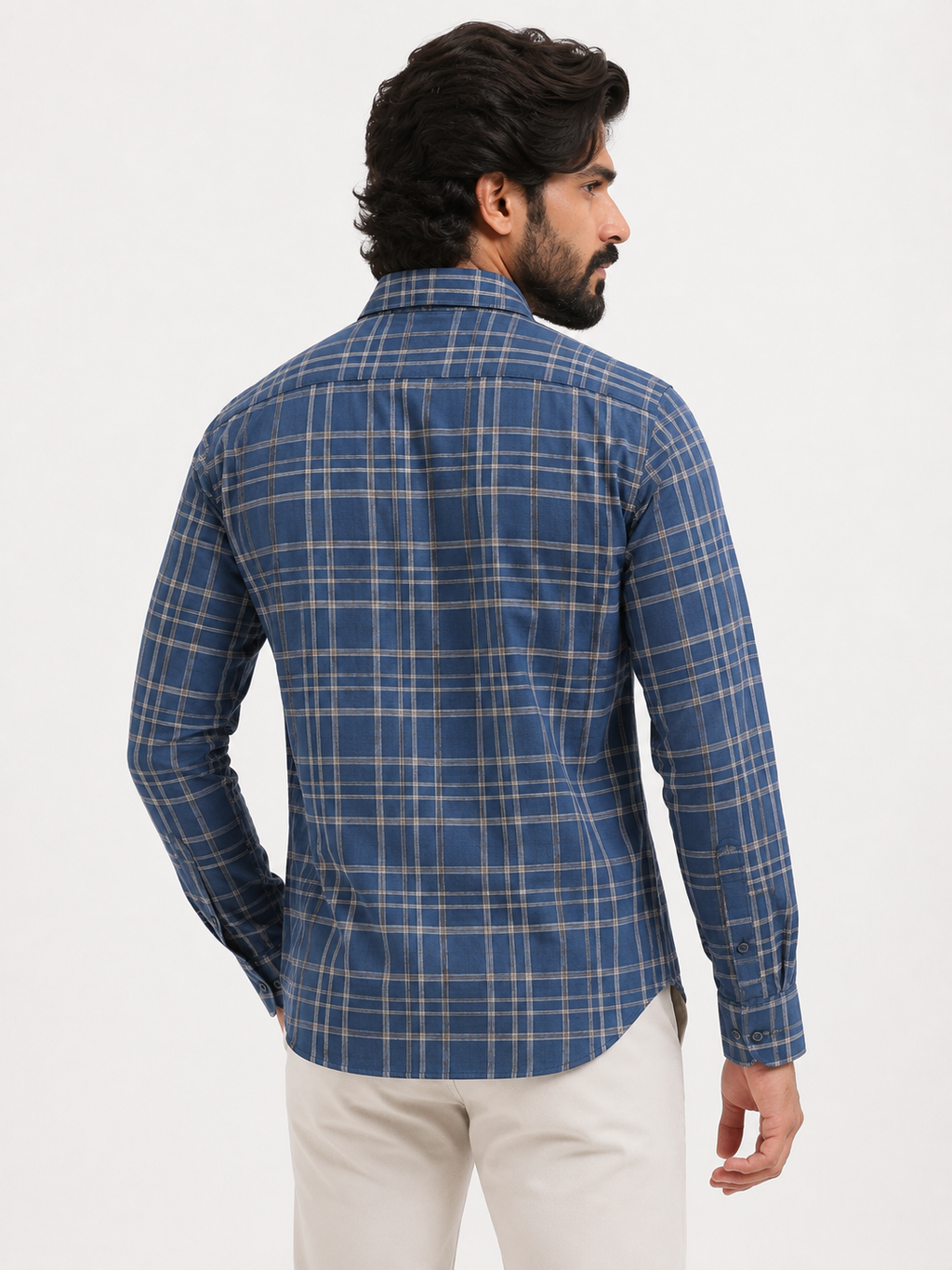 Graphite Blue Jacquard Shirt