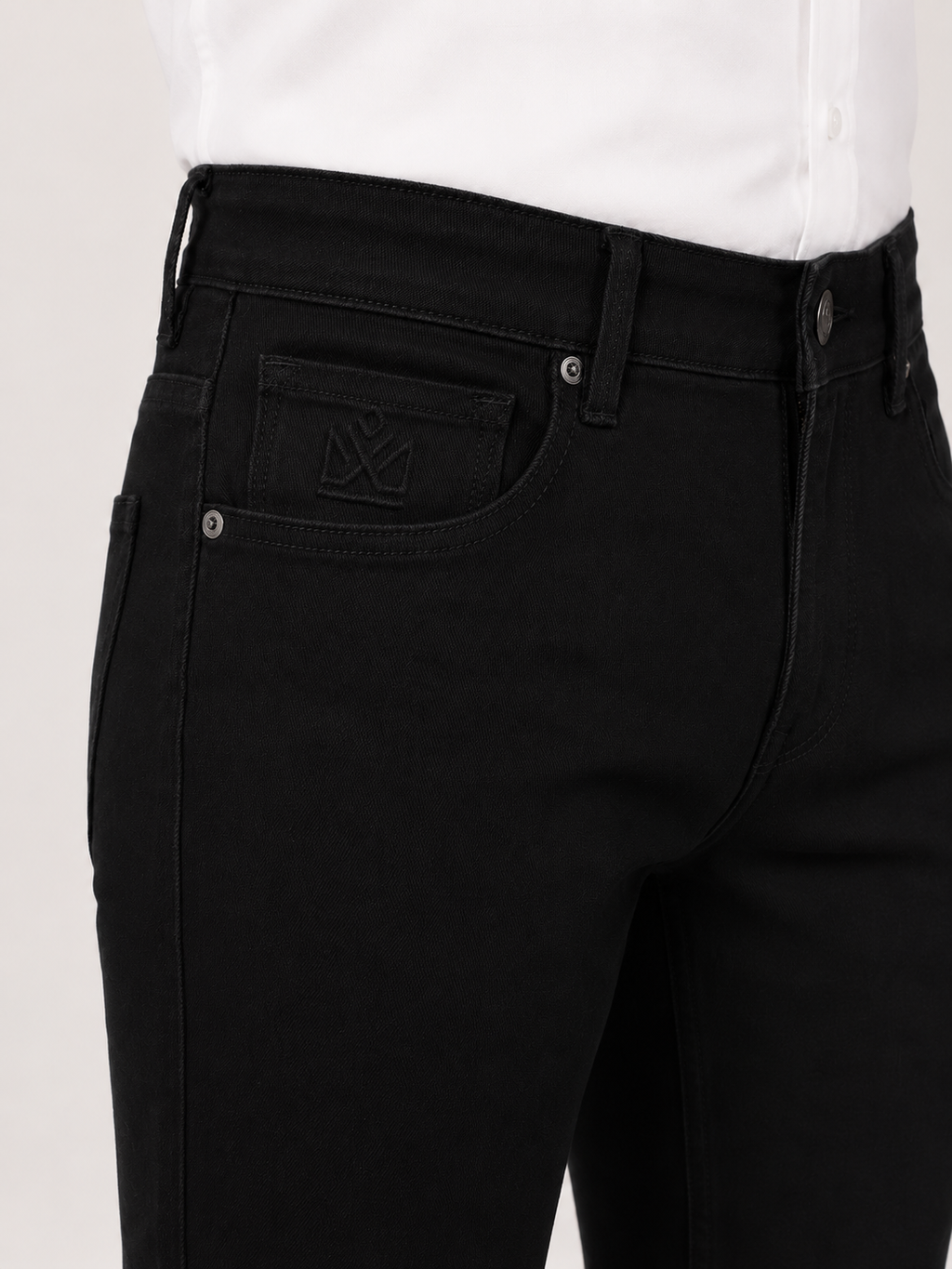 Classic Black Slim Fit Denim