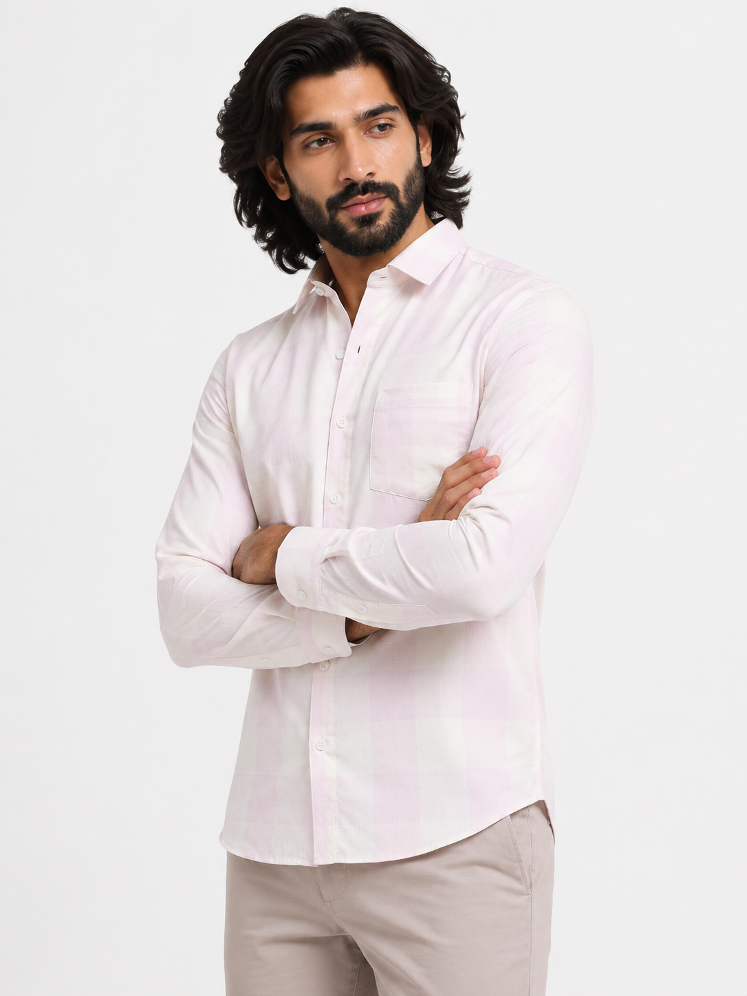 Pastel Prism Check Jacquard Shirt