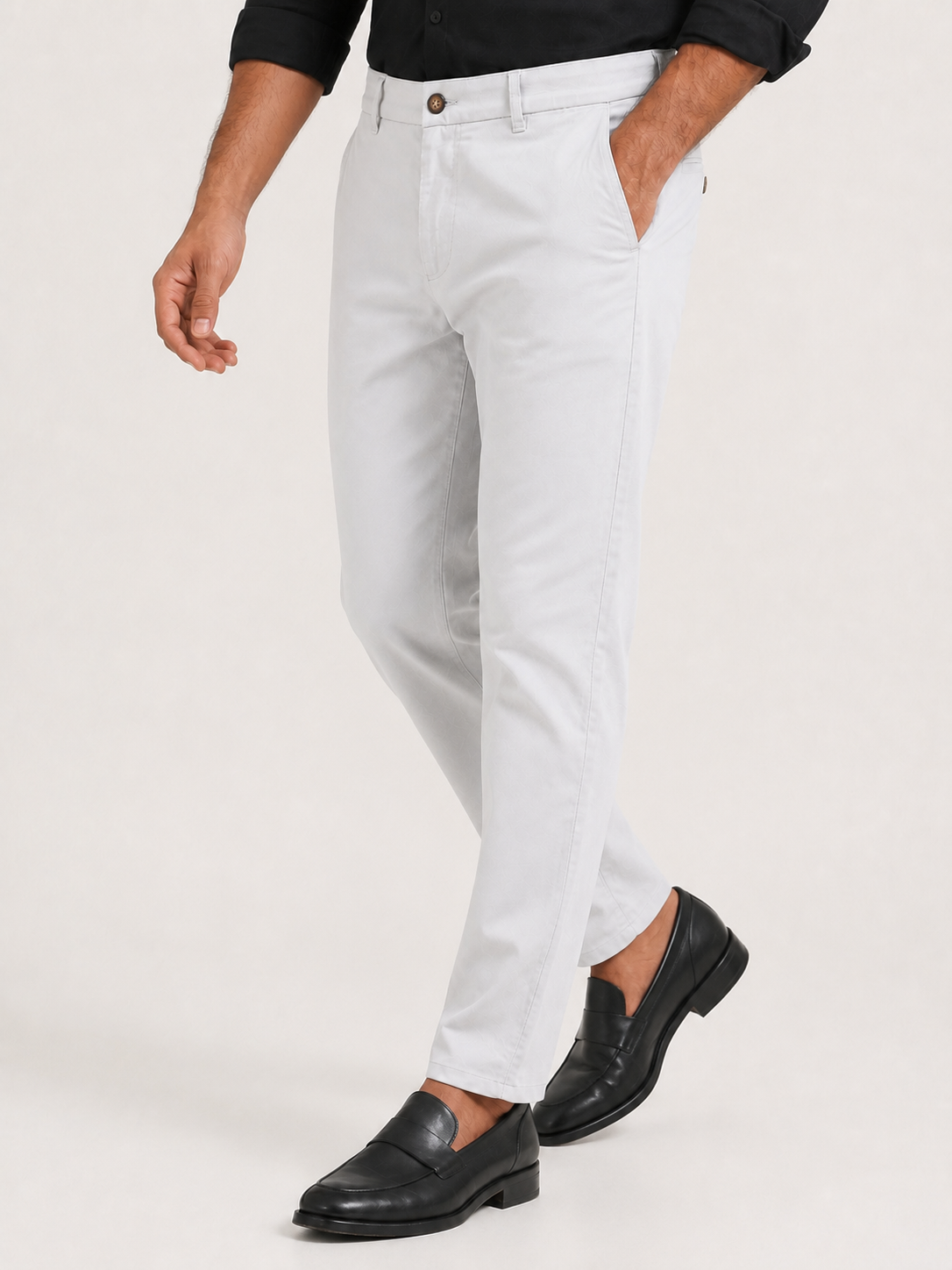 Light Grey Dobby Trouser