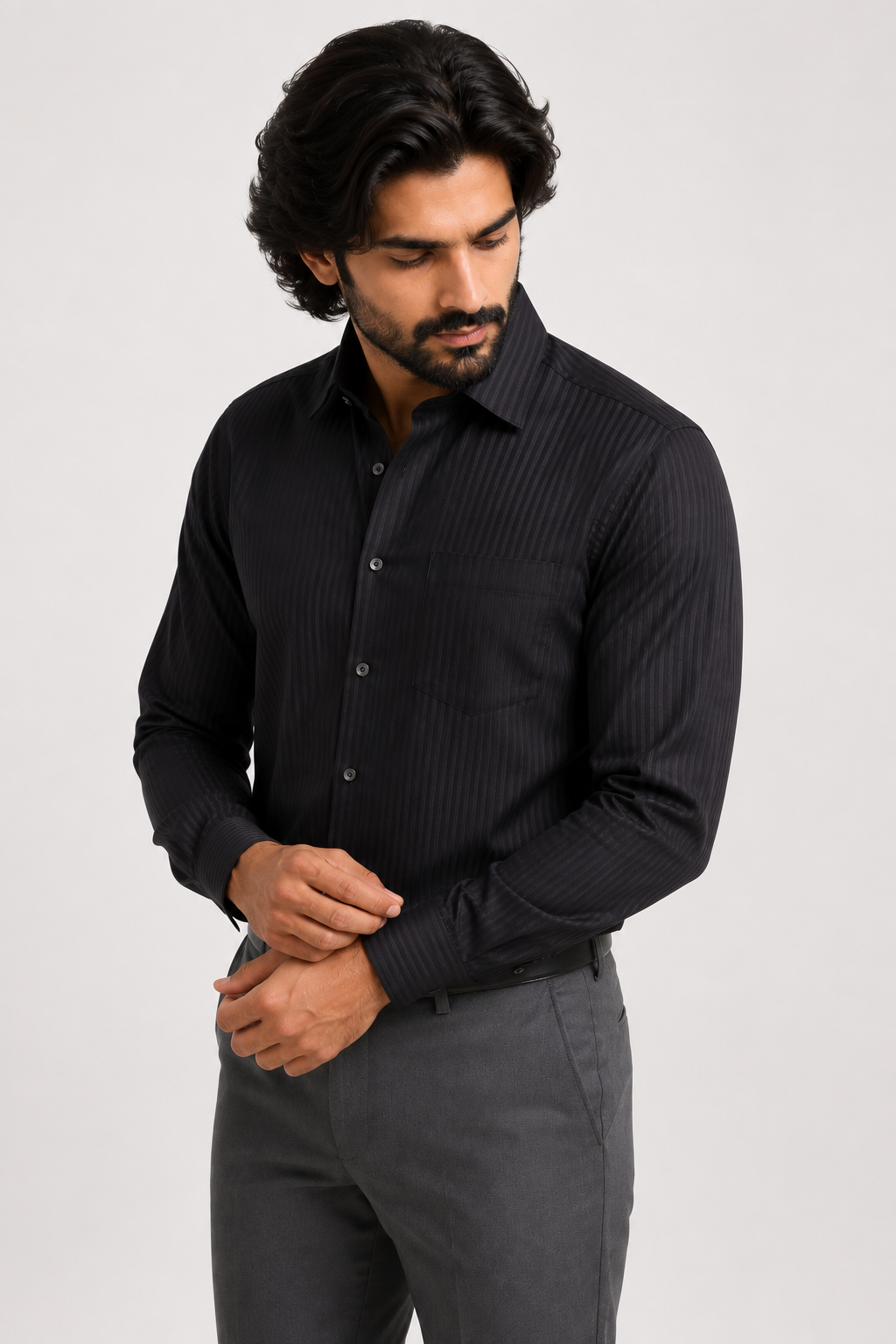 Midnight Shadow Stripe Shirt