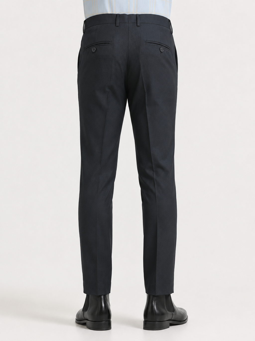 Blue 4-Way Stretch Formal Trouser