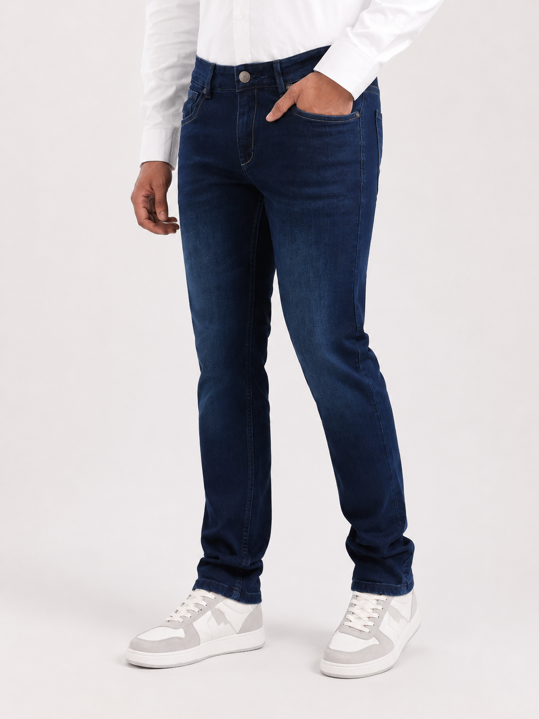 Indigo Dark Blue Slim Fit Denim