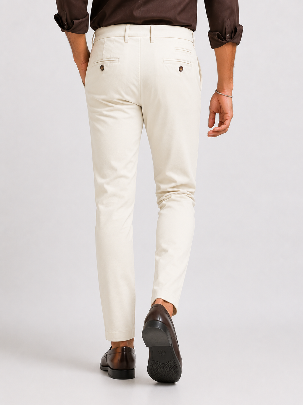 Ecru Dobby Trouser