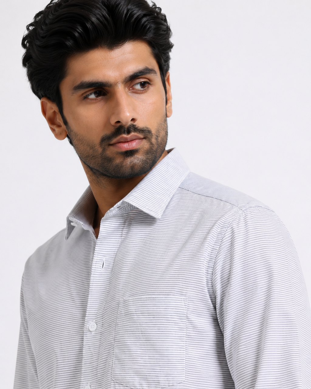 Silver Lined Jacquard Shirt