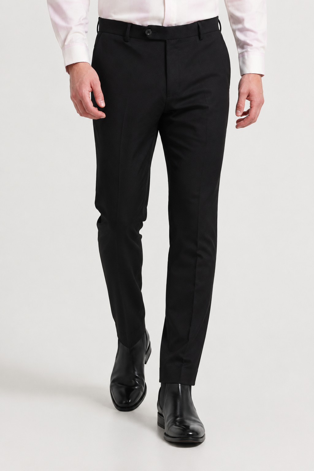 Black 4-Way Stretch Formal Trouser
