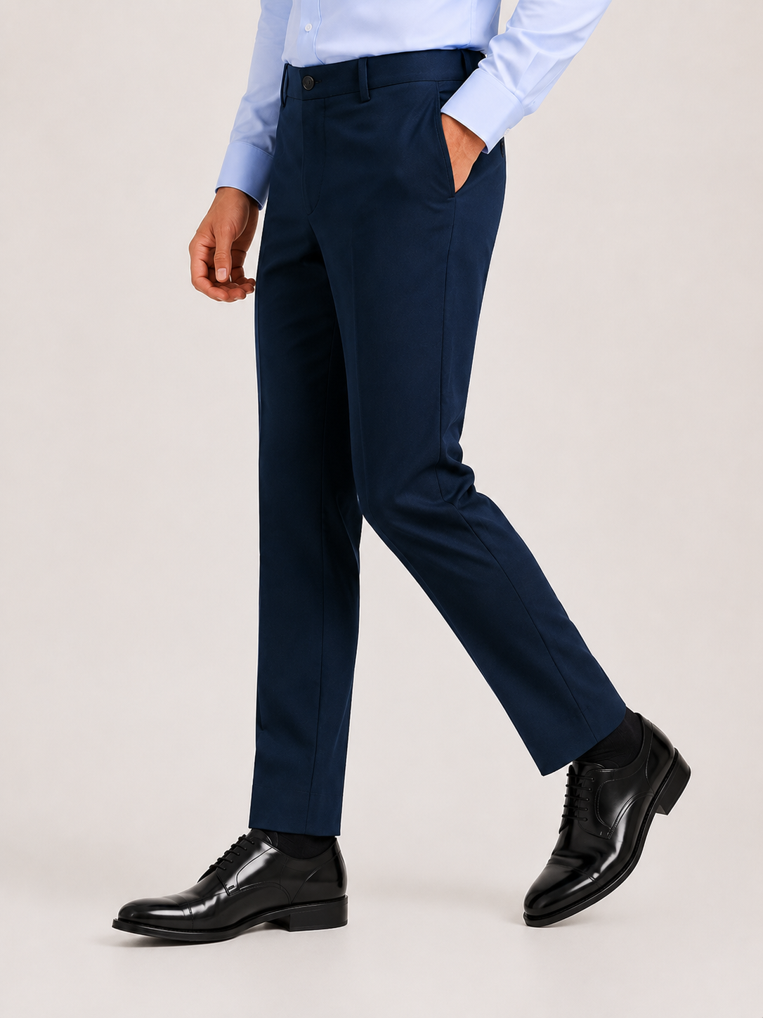 Blue Infinite 4-Way Stretch Formal Trouser