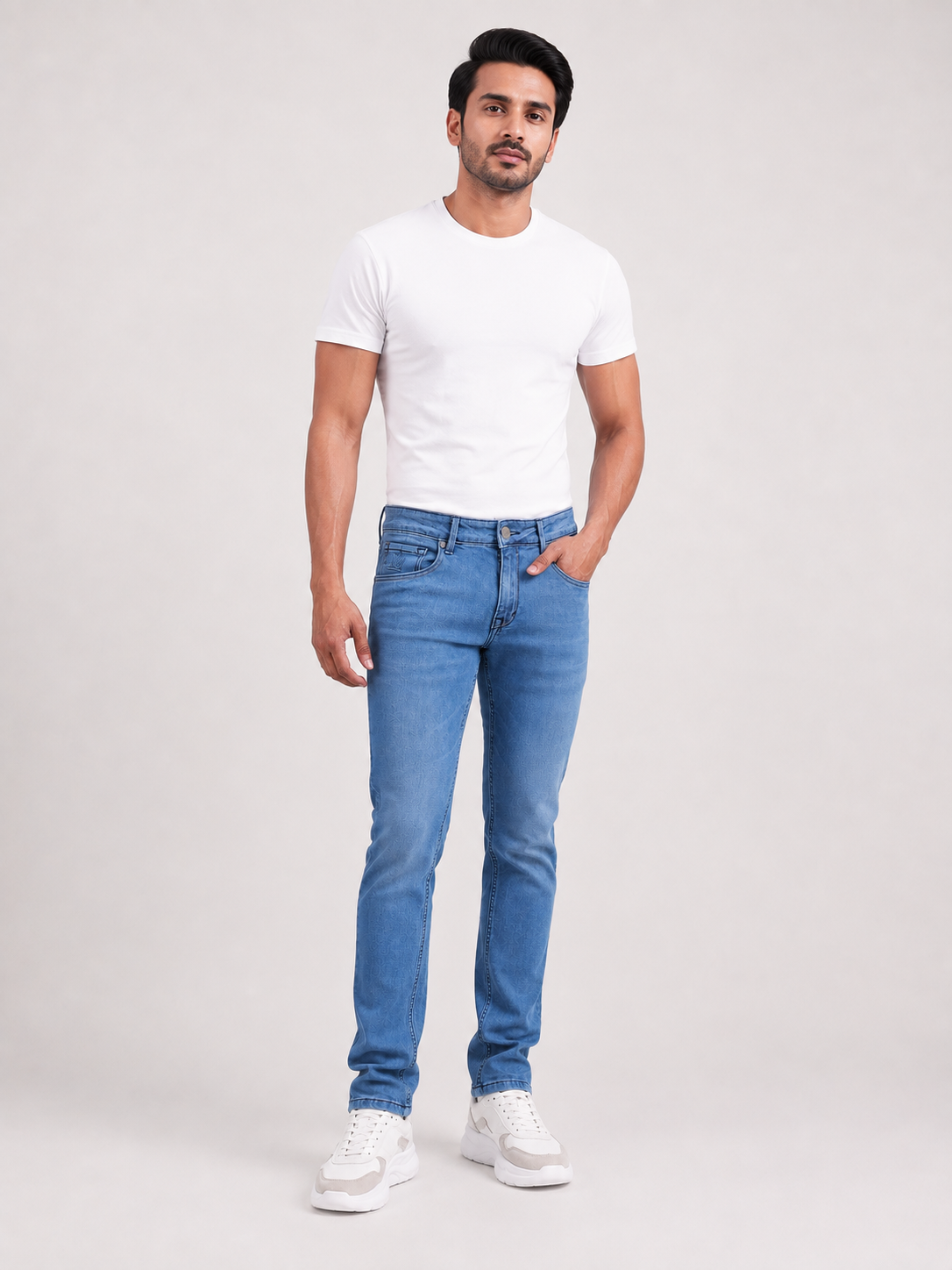 Summer Blue Slim Fit Denim