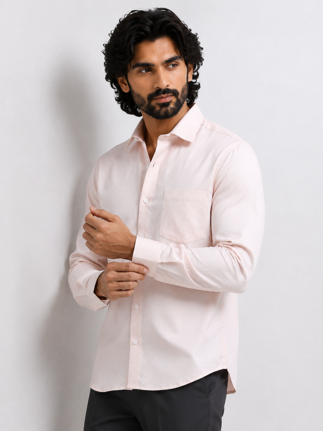 Rose Quartz Jacquard Shirt
