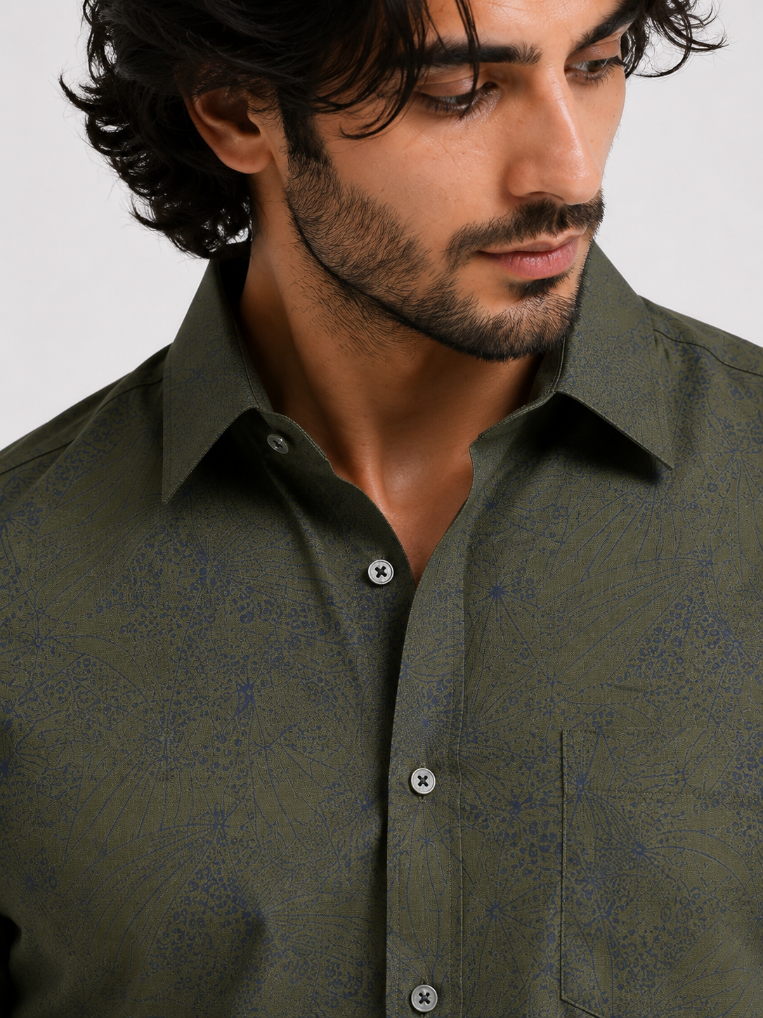 Obsidian Olive Artisan Shirt