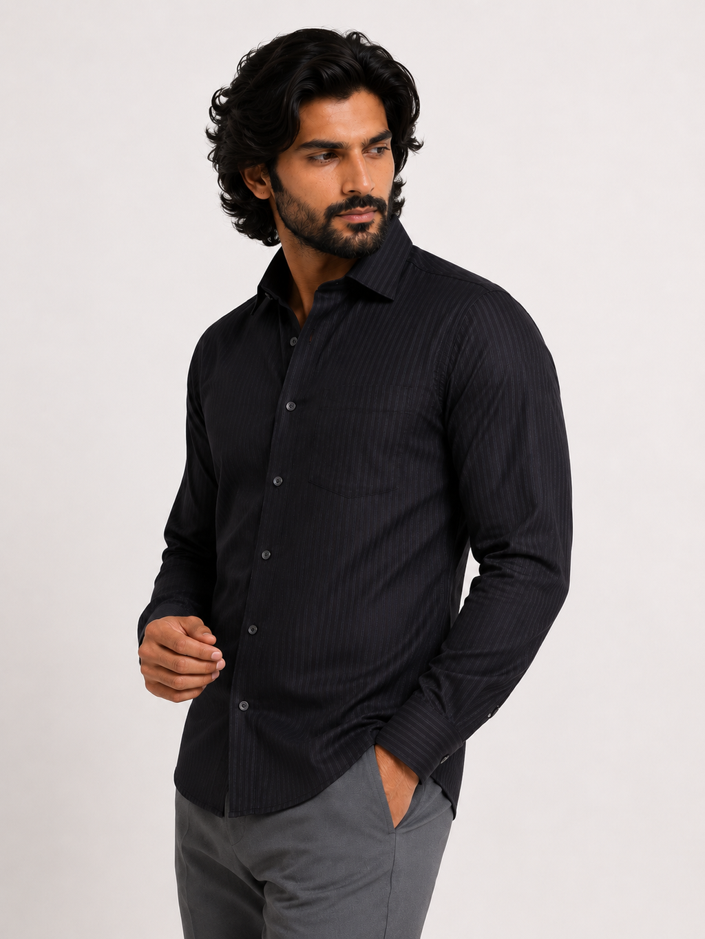 Midnight Shadow Stripe Shirt