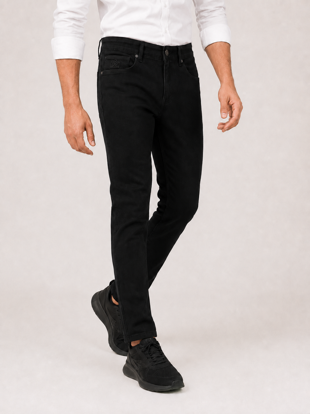 Classic Black Slim Fit Denim