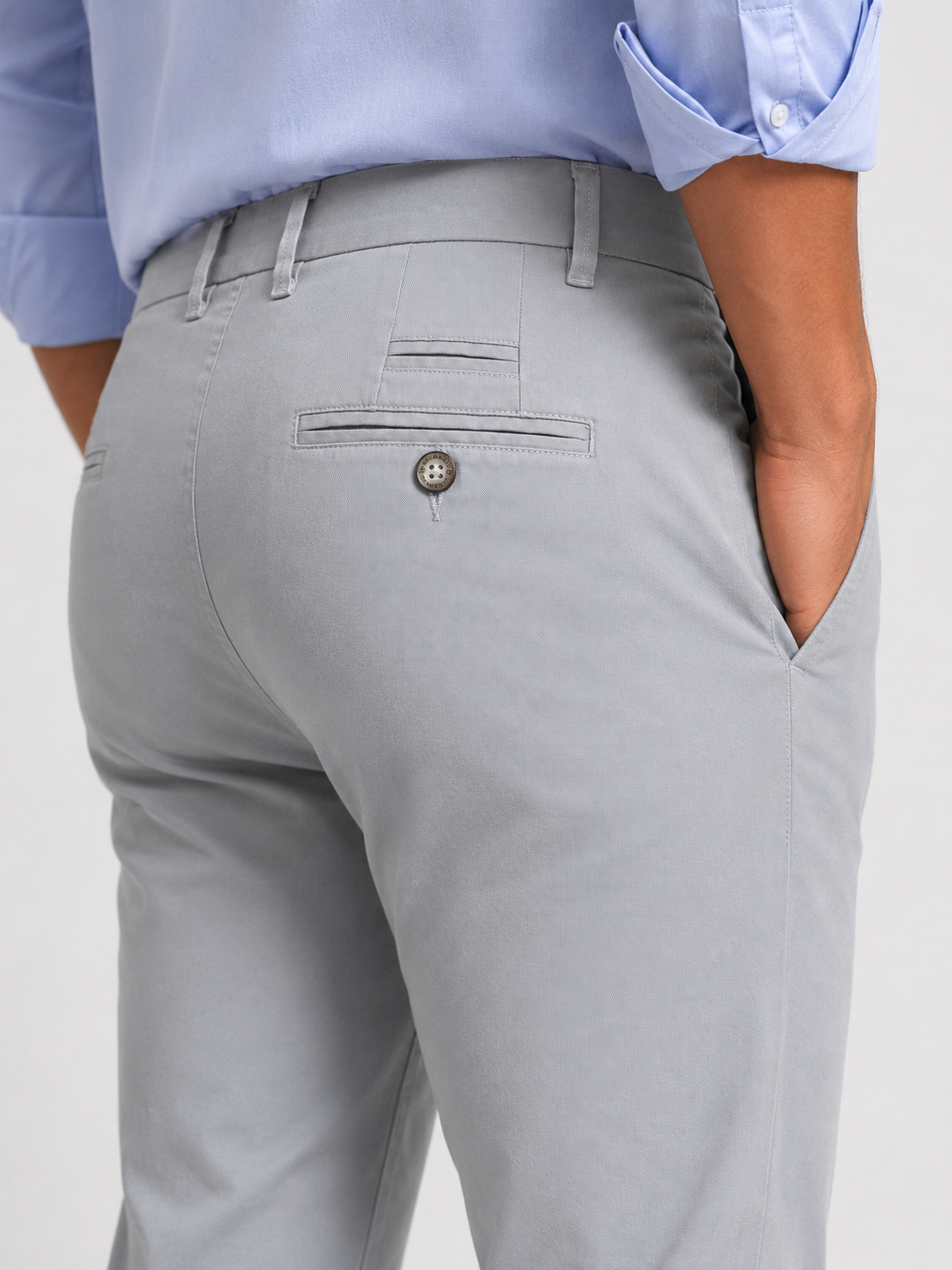Grey Gap Twill Trouser