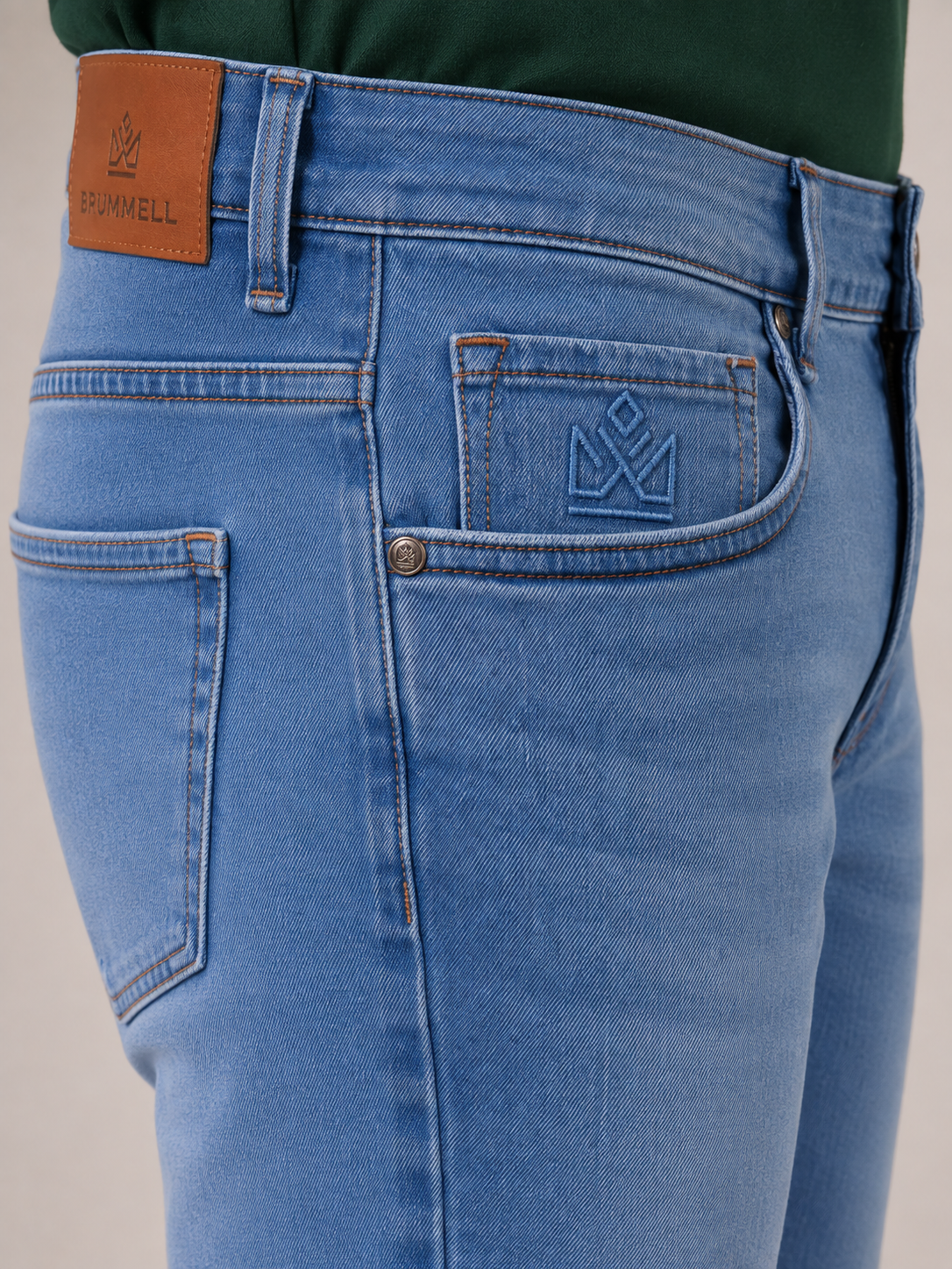 Light Blue Slim Fit Denim