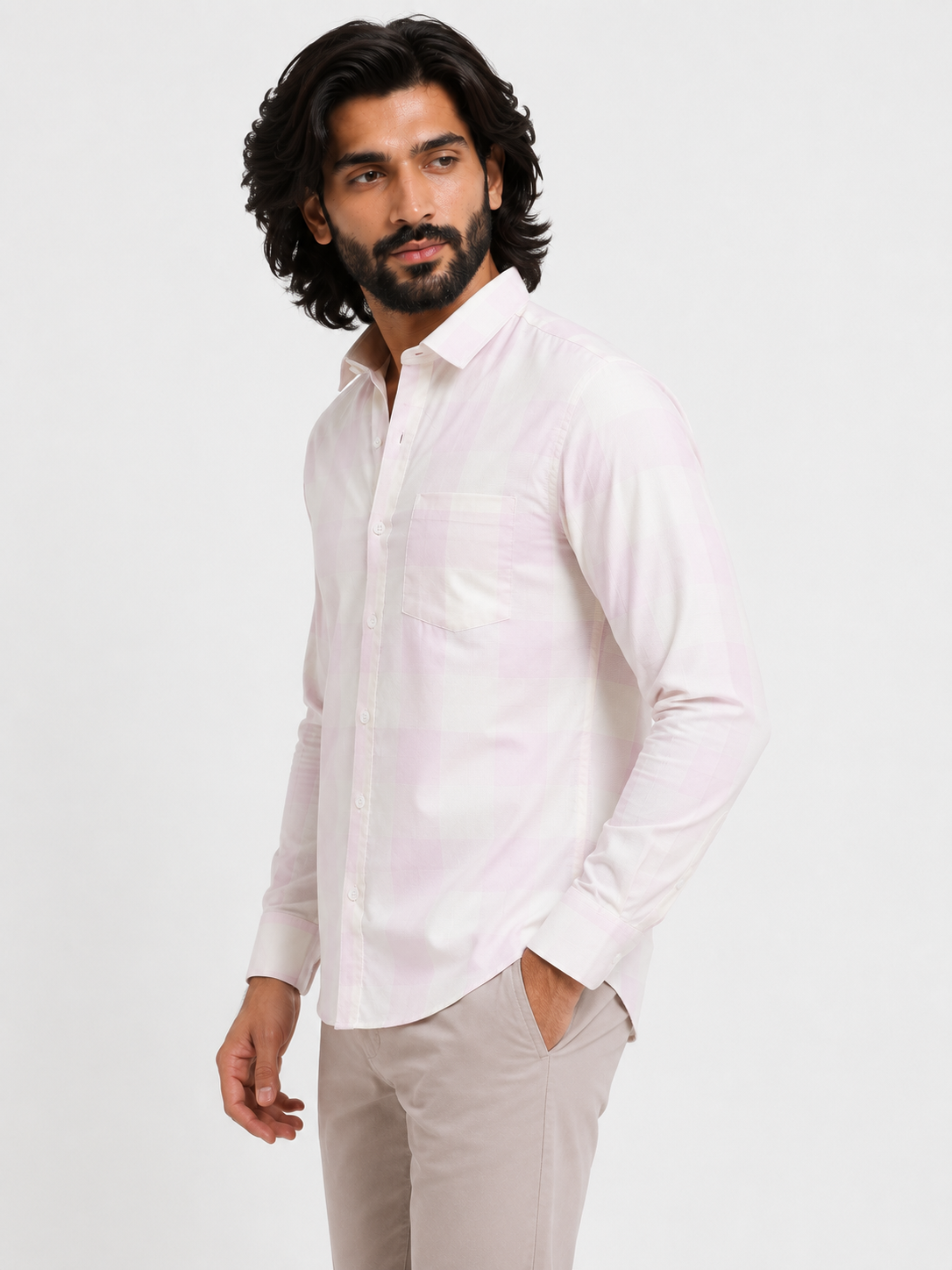 Pastel Prism Check Jacquard Shirt