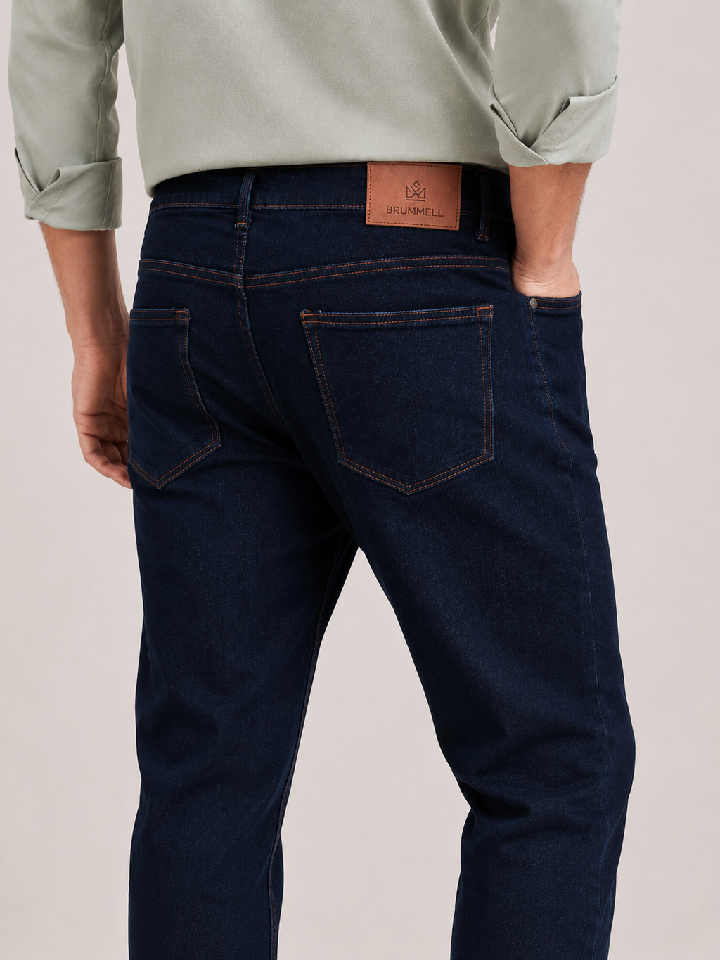 Dark Ink Blue Slim Fit Denim
