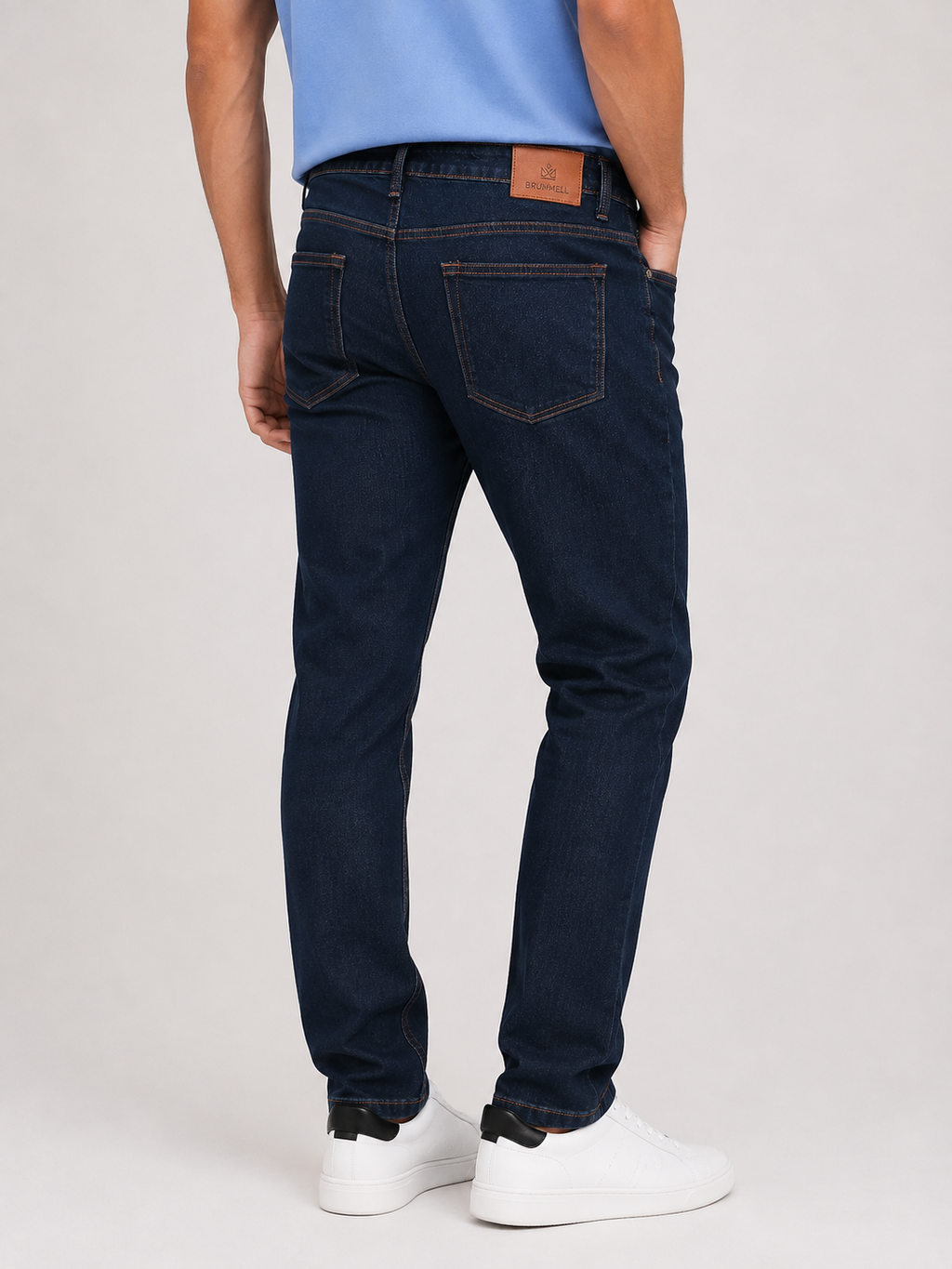 Navy Blue Slim Fit Denim