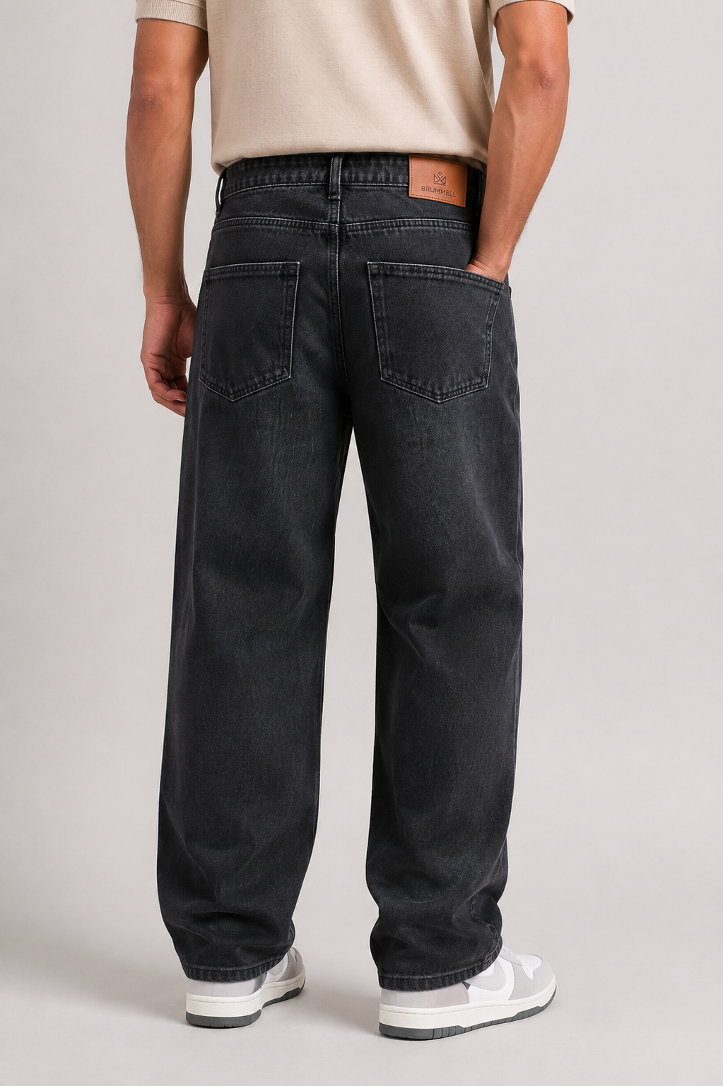 Carbon Black Baggie Fit Denim