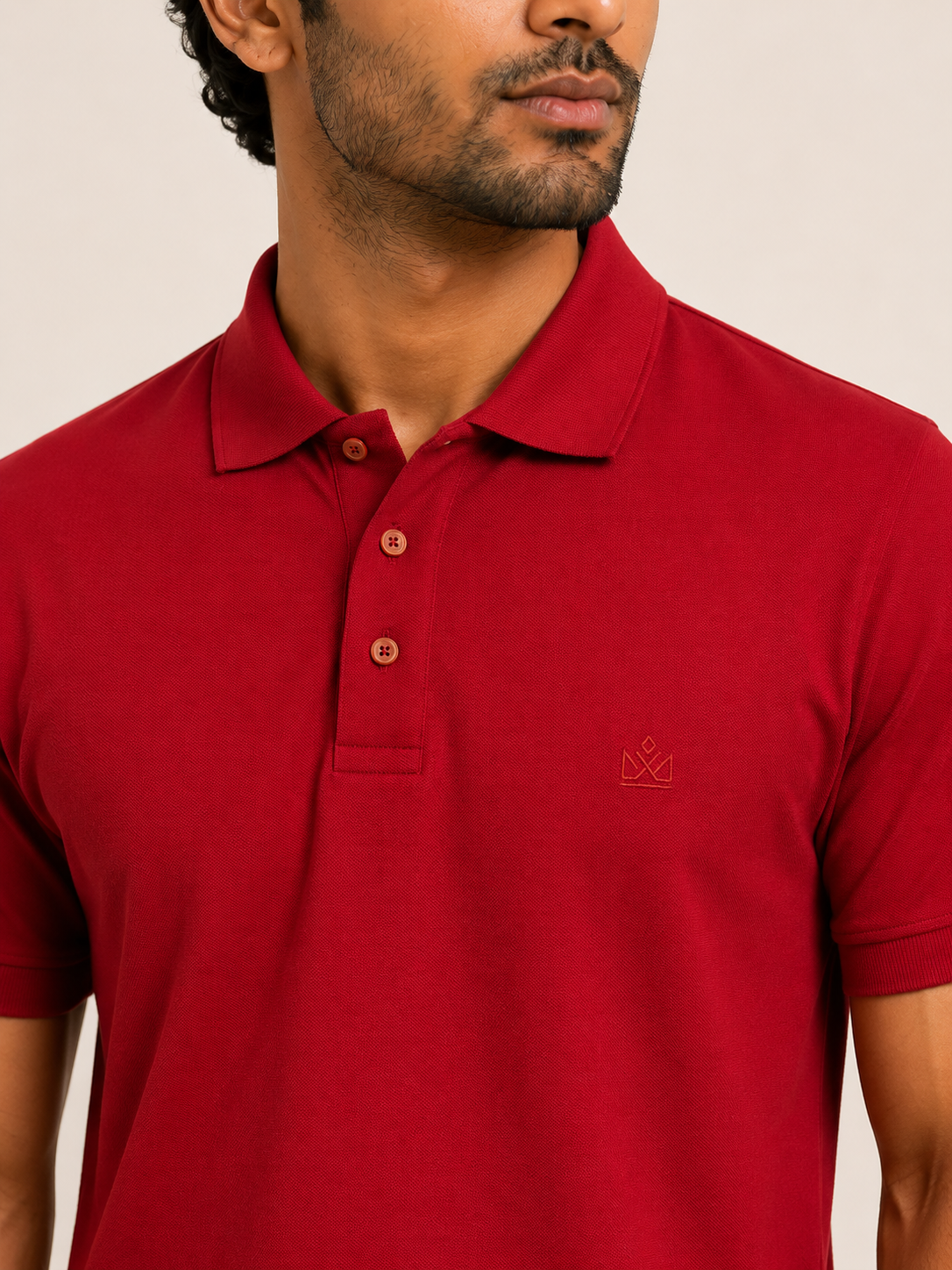 Premium Crimson Red Piqué Polo T-Shirt