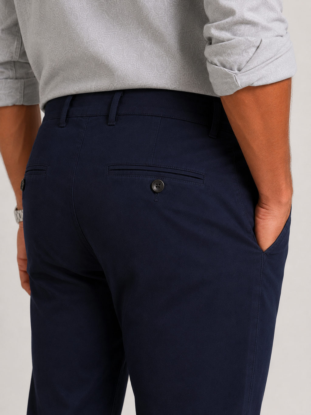 Dark Navy Gap Twill Trouser