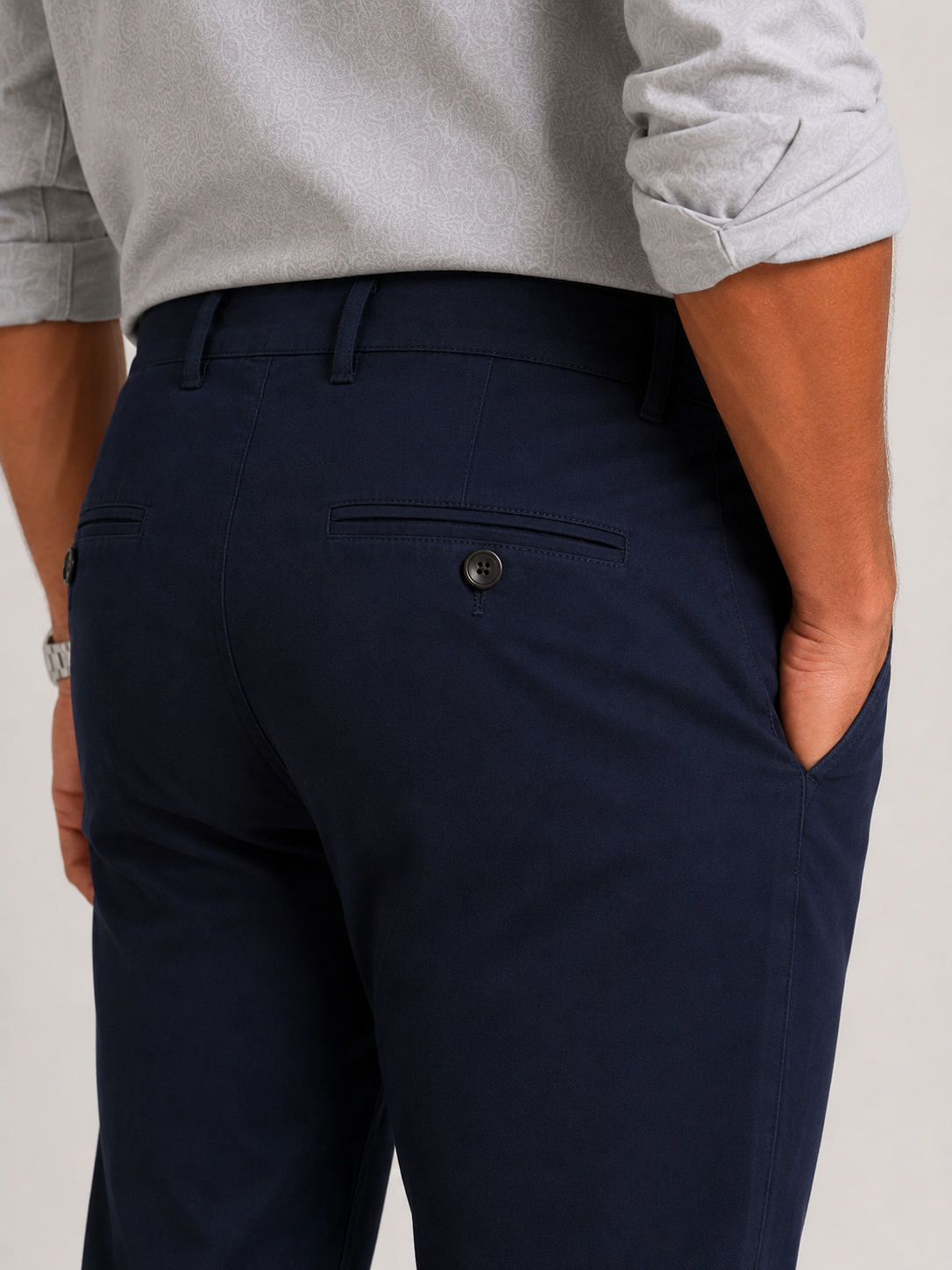 Dark Navy Gap Twill Trouser