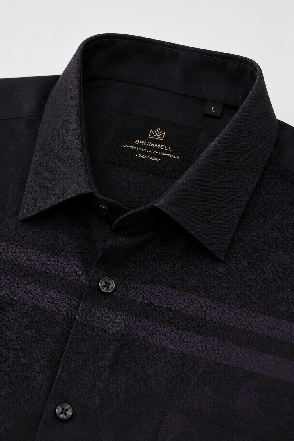 Midnight Grid Jacquard Shirt
