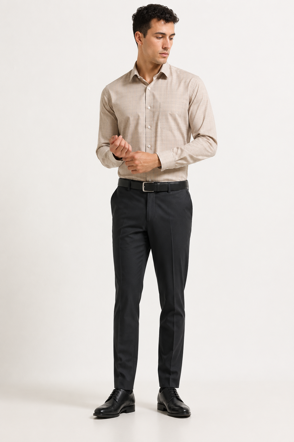 Charcoal 4-Way Stretch Formal Trouser