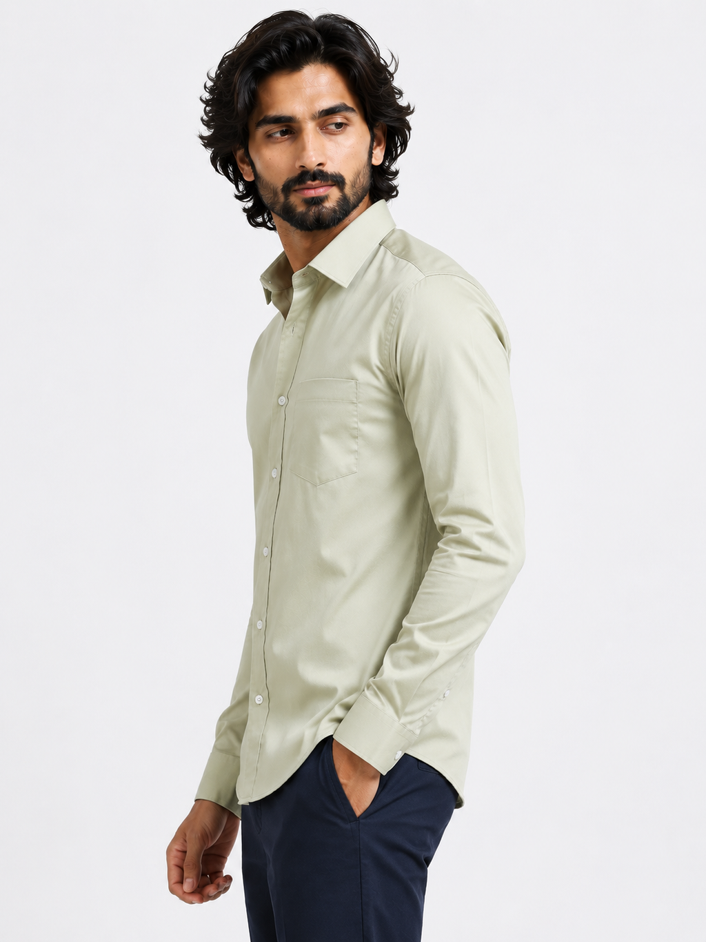 Muted Olive Signature Shirt