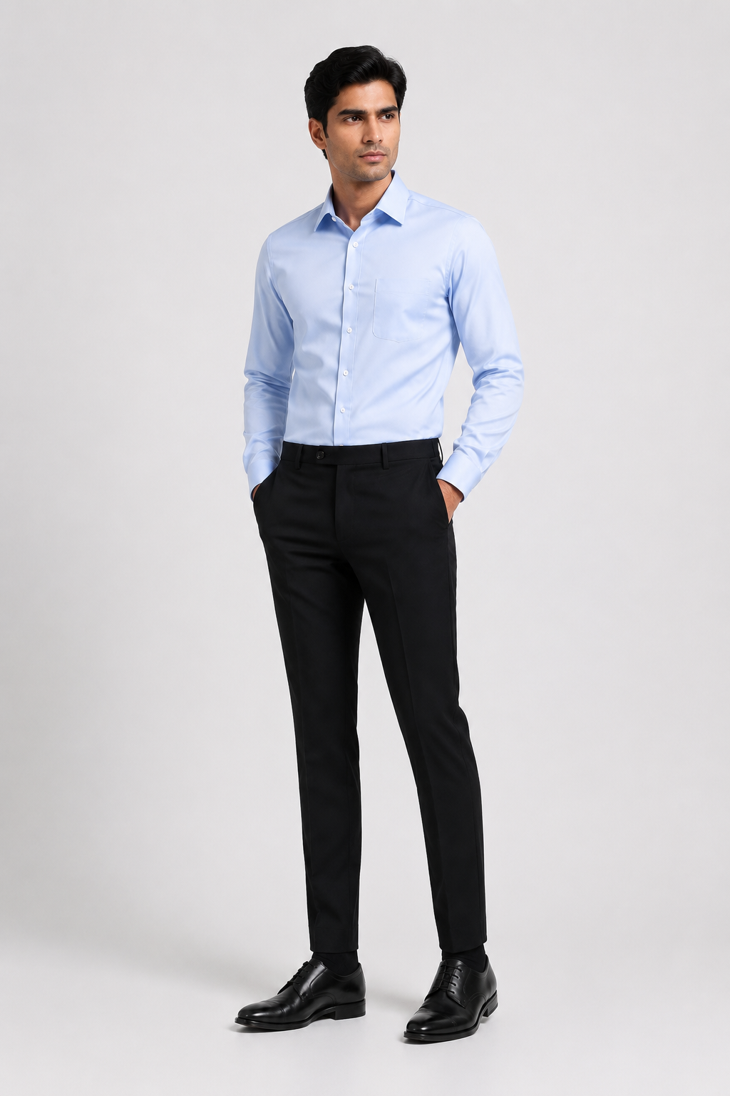 Carbon Black 4-Way Stretch Formal Trouser
