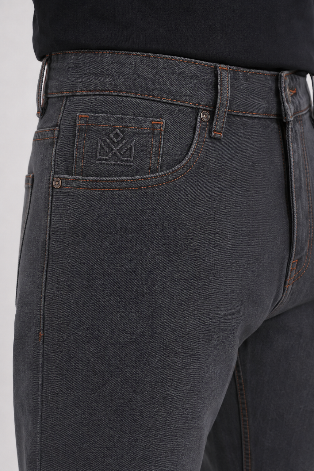 Titanium Grey Baggie Fit Denim