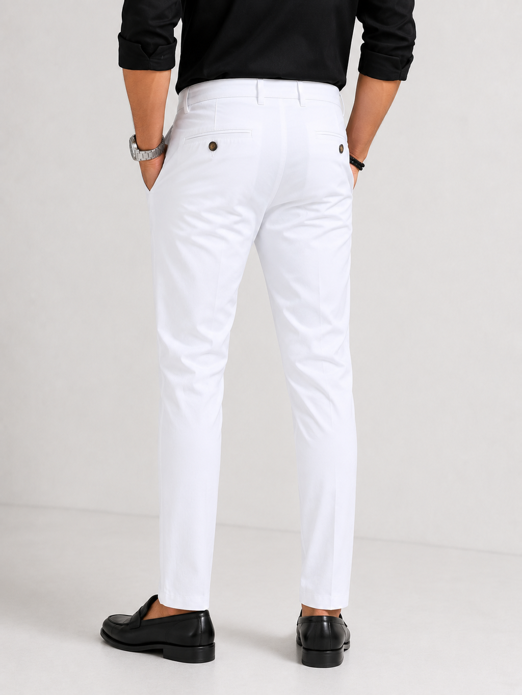 Imperial White Giza Trouser