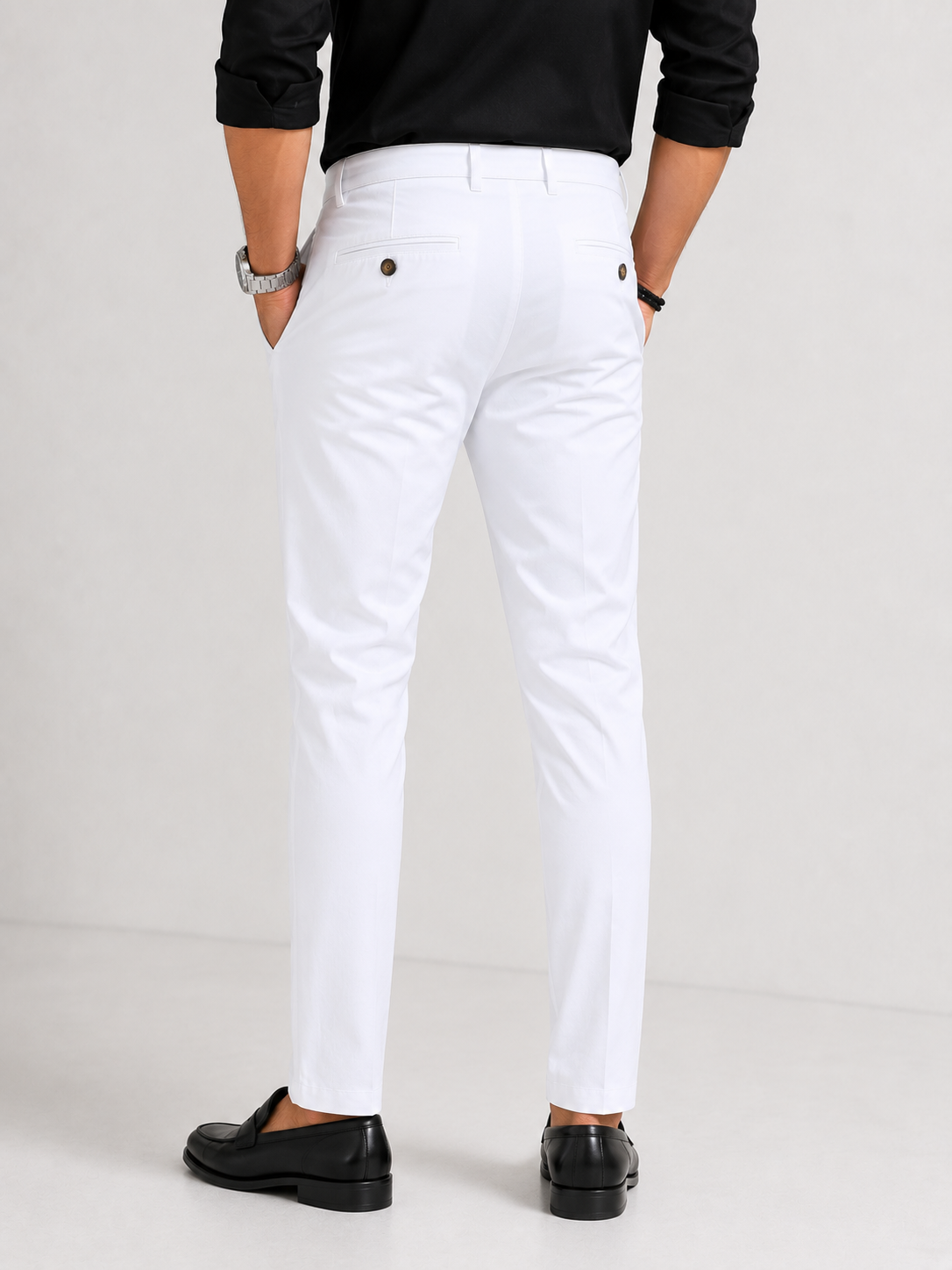 Imperial White Giza Trouser